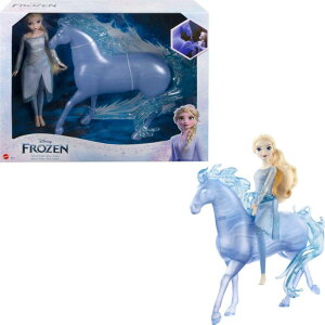 AiƐ̏ Ai GT Mattel Disney Frozen Toys, Elsa Fashion Doll & Horse-Shaped Water Nokk Figure Set, Inspired by the Frozen 2 Movie ysAiz