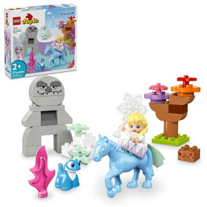AiƐ̏ Ai GT LEGO DUPLO Disney Elsa & Bruni in The Enchanted Forest Frozen Toy - Disney Princess Building Set for Toddlers with Elsa Minifigure - Gift Ideas for Preschool Girls & Boys, Ages 2+ - 10418 ysAiz
