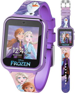 AiƐ̏ Ai GT Accutime Kids Disney Frozen Anna Elsa Purple Educational Touchscreen Smart Watch Toy for Girls, Boys, Toddlers - Selfie Cam, Learning Games, Alarm, Calculator, Pedometer & More (Model: FZN4672AZ) ysAiz