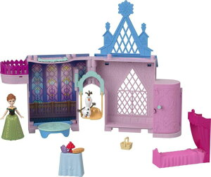 AiƐ̏ Ai GT Mattel Disney Frozen Anna Doll House Stackable Castle with Small Doll, Olaf Figure & 7 Furniture & Accessories, Portable ysAiz