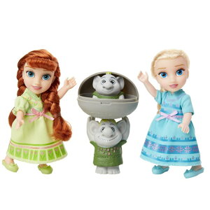 AiƐ̏ Ai GT Disney Frozen Petite Anna & Elsa Dolls with Surprise Trolls Gift Set, Each Doll is Approximately 6 inches Tall - Includes 2 Troll Friends! Perfect for Any Frozen Fan! ysAiz