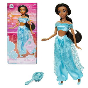 AiƐ̏ Ai GT Disney Store Official Princess Classic Doll (Jasmine from Aladdin), 11 Inches, Includes Brush with Molded Details, Fully Posable Toy in Classic Outfit Princess Toys for Girls ysAiz