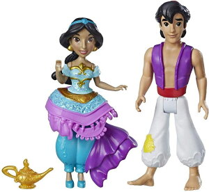 AWƖ@̃v WX~ Disney Princess Jasmine & Aladdin, 2 Dolls, Royal Clips Fashion, One-Clip Skirt ysAiz
