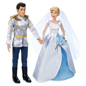 Vf Cinderella fBYj[ vZX Disney Store Official Princess Wedding Doll Set (Cinderella & Prince Charming) Princess Toys with Molded Details, Deluxe Wedding Costumes, Scenic Display Packaging and Accessories - Set o ys