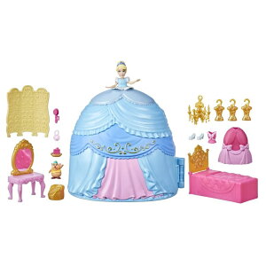Vf Cinderella fBYj[ vZX Disney Princess Secret Styles Cinderella Story Skirt, Playset with Doll, Furniture, and Extra Fashions, Toy for Girls 4 Years Old and Up ysAiz