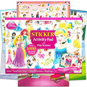 Vf Cinderella fBYj[ vZX Ɩb x Disney Princess Giant Sticker Box Activity Set ~ Over 1000 Princess Stickers Featuring Cinderella, Little Mermaid, Tangled, Belle and More Princess Merchandise ysA