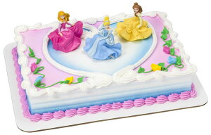 Vf Cinderella fBYj[ vZX Ɩb x DecoSet? Disney Princess Once Upon a Moment Cake Topper, 3-Pc Decorations Set with Aurora, Belle, and Cinderella Collectible Figure for Hours of Fun After the Party ys