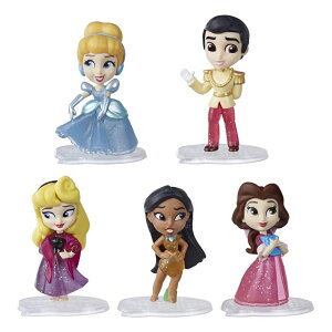 Vf Cinderella fBYj[ vZX Ɩb x Disney Princess Comics Dolls, Glitter Pack with Cinderella, Prince Charming, Belle, Aurora, and Pocahontas, Disney Toy with 5 Dolls ysAiz