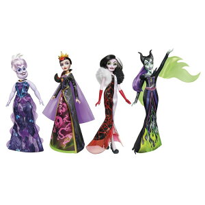 fBYj[ vZX Disney Princess Disney Princess Villains Black and Brights Collection, Fashion Doll 4 Pack, Disney Villains Toy for Kids 5 Years Old and Up ysAiz