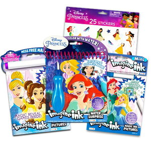 fBYj[ vZX Disney Princess Disney Princess Imagine Ink Activity Book Set -- 3 Magic Disney Princess Coloring Books for Girls Kids Toddlers with Invisible Ink Pens, Stickers, Games, Puzzles, Mazes and More ysAiz