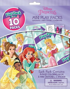 fBYj[ vZX Disney Princess Disney Princess Play Packs | Disney Princess Party Favors 10 Mini Play Packs | Mini Disney Princess Coloring Book, 2 Mini Crayons, and a Sticker | 10-Pack ysAiz
