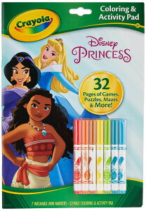 fBYj[ vZX Disney Princess Crayola Disney Princess Color & Activity Book, 32 Coloring Pages & 7 Mini Markers, Gift for Kids, Packaging May Vary ysAiz