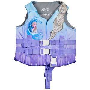 �f�B�Y�j�[ �v�����Z�X Disney Princess SwimWays Disney Princess Swim Trainer Life Jacket, US Coast Guard Approved Life Vest Kids Swim Vest, Pool Floats & Life Jackets for Kids 33-55 lbs, Elsa �y���s�A���i�z