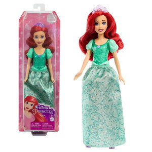 vZX PrincessAG Ariel g}[Ch Mattel Disney Princess Toys, Ariel Fashion Doll, Sparkling Look with Red Hair, Blue Eyes & Tiara Accessory, Inspired by The Little Mermaid Movie ysAiz
