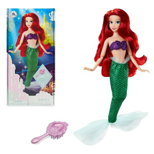 vZX PrincessAG Ariel g}[Ch Disney Store Official Princess Classic Doll (Ariel from The Little Mermaid), 11 Inches, Includes Brush with Molded Details, Fully Posable Toy in Classic Outfit Princess Toys for Gi y