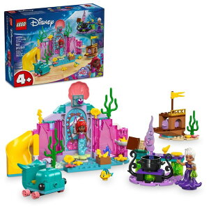 vZX PrincessAG Ariel g}[Ch LEGO Disney Princess Arielfs Crystal Cavern, Buildable Disney Toy Playset for Kids, Ariel Princess Mermaid Mini Doll and Fish Figure, Treasure Chest, Gift for Girls and Boys Ages y