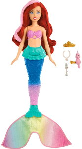 vZX PrincessAG Ariel g}[Ch Mattel Disney Princess Toys, Ariel Swimming Mermaid Fashion Doll with Color-Change Hair & Tail, Inspired by The Little Mermaid Movie ysAiz