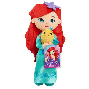 vZX PrincessAG Ariel g}[Ch Disney Princess Lil' Friends Ariel & Flounder 14-inch Plush Doll, Kids Toys for Ages 3 Up by Just Play ysAiz