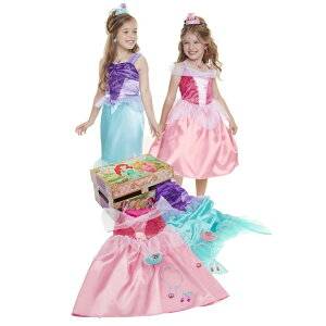 vZX PrincessAG Ariel g}[Ch Disney Princess Ariel & Aurora Dress Up Trunk for Pretend Play ysAiz
