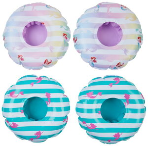 vZX PrincessAG Ariel g}[Ch Swimways Disney Princess Floating Drink Holders, Inflatable Pool Cup Holders & Pool Party Supplies, Little Mermaid Toys for Kids Aged 5 & Up, 4-Pack ysAiz