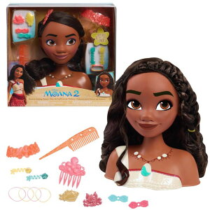 vZX Ai Moana AiƓ`̊C Just Play Disney Princess Moana 2 Styling Head, 14-Pieces, Pretend Play, Kids Toys for Ages 3 Up ysAiz