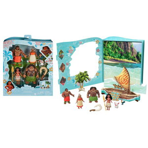 vZX Ai Moana AiƓ`̊C Mattel Disney Princess Toys, Moana Small Doll Story Pack with 1 Moana Doll, 5 Character Figures & 1 Accessory, Inspired by the Movie ysAiz