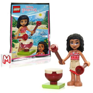 vZX Ai Moana AiƓ`̊C LEGO Disney Princess Minifigure - Vaiana (Moana) with Tan Skirt and Jungle Drum (12 Pieces) ysAiz