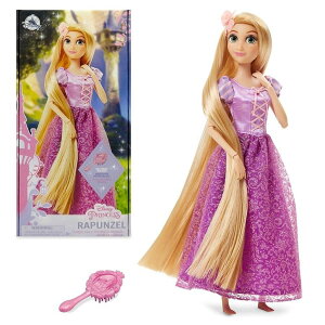 vZX vcF Disney Store Official Princess Classic Doll (Rapunzel from Tangled), 11 Inches, Includes Brush with Molded Details, Fully Posable Toy in Classic Outfit Princess Toys for Girls ysAiz