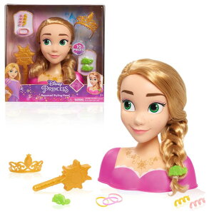 vZX vcF Disney Princess Rapunzel Styling Head, Blonde Hair, 10 Piece Pretend Play Set, Tangled, Officially Licensed Kids Toys for Ages 3 Up by Just Play ysAiz