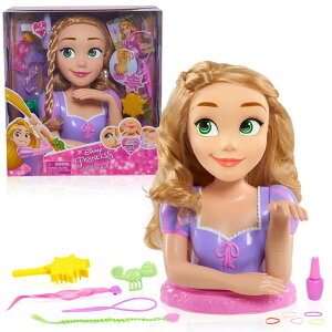vZX vcF Disney Princess Deluxe Rapunzel Styling Head, 13-pieces, Officially Licensed Kids Toys for Ages 3 Up by Just Play ysAiz