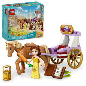 Ɩb x LEGO Disney Princess Bellefs Storytime Horse Carriage and Mini-Doll, Princess Toy for Kids, Disneyfs Beauty and The Beast Movie Gift for Girls and Boys Ages 5 and Up, 43233 ysAiz