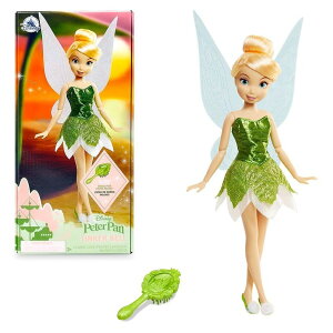 Ɩb x Disney Store Official Princess Classic Doll (Tinker Bell from Peter Pan), 11 Inches, Includes Brush with Molded Details, Fully Posable Toy in Classic Outfit Princess Toys for Girls ysAiz