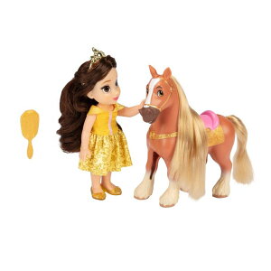 Ɩb x Disney Princess Belle Doll & Phillipe Petite Gift Set, Yellow ysAiz