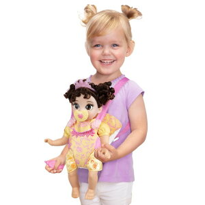 Ɩb x Disney Princess Belle Baby Doll Deluxe with Tiara, Carrier, Plush Friend, Pacifier, Bib & Baby Bottle [Amazon Exclusive] ysAiz