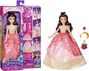 Ɩb x Disney Princess Life Belle Fashion Doll, 10 Outfit Combinations, Fashion Doll Clothes and Accessories, Toy for Kids 3 Years Old and Up ysAiz