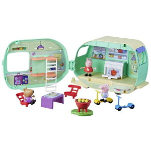ypsbO Ă Peppa Pig Caravan Playset for Girls and Boys, 3 Figures, 6 Accessories, Preschool Toys, Kids Gifts, Ages 3+ ysAiz