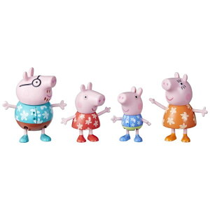 �y�p�s�b�O ����Ă� Peppa Pig Toys Peppa's Family Holiday, 4 Family Figures in Tropical Holiday Outfits, Preschool Toys for 3 Year Old Girls and Boys and Up �y���s�A���i�z
