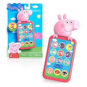 ypsbO Ă Just Play Peppa Pig Have a Chat Cell Phone, Toy Phone with Realistic Sounds and Light Up Buttons, Kids Toys for Ages 3 Up ysAiz