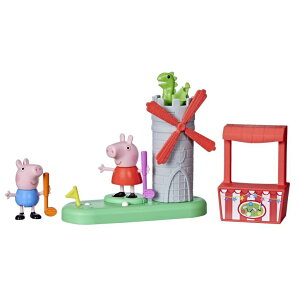 ypsbO Ă Peppa Pig Peppa's Club Peppa's Mini Golf Preschool Playset Toy, Features 2 Figures and Spinning Windmill, for Ages 3 and Up ysAiz