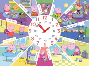 �y�p�s�b�O ����Ă� Ravensburger Peppa Pig: Tell The Time 60 Piece Clock Jigsaw Puzzle for Kids - Screen-Free Activity Boosts Concentration and Focus �y���s�A���i�z