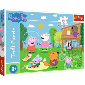 ypsbO Ă Trefl 24 Piece Jigsaw Puzzle Maxi Fun in The Grass Print, DIY Puzzle, Peppa Pig, Creative Fun, Classic Jigsaw for Adults and Children from 3 Years Old ysAiz