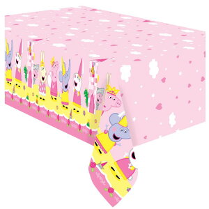 �y�p�s�b�O ����Ă� Treasures Gifted Officially Licensed Princess Peppa Pig Birthday Decorations - Pack of 2 Tablecloth - Large Rectangular Table Cover 54in x 108in - Peppa Pig Party Supplies �y���s�A���i�z