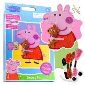 ypsbO Ă LUPPA My First Sewing Kit for Kids ? Peppa Pig Beginner Kids Easy DIY Projects Peppa Pig & Peppa's Bear, Complete Arts & Crafts Set with Instructions & Felt ? Girls, Boys Learning to Sew & Embroider ysAiz