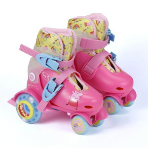 �y�p�s�b�O ����Ă� Peppa Pig Training Roller Skates, Adjustable Size 09-12, EVA and Sponge Boot, PU Light Up Rear Wheels, TPU Front Wheel - Perfect Skating Gear for Beginners and Intermediates �y���s�A���i�z