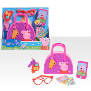 ペパピッグ きんてれ Peppa Pig Bag Set, Dress Up & Pretend Play, 8-pieces, Interactive Toy, Sounds and Lights, Kids Toys for Ages 3 Up by Just Play 【並行輸入品】