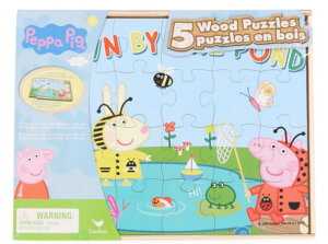 ypsbO Ă 5 Pig Puzzles - with Wooden Storage Box ysAiz