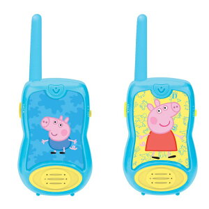 ypsbO Ă LEXIBOOK Peppa Pig Walkie-talkies, Communication Game for Children, Belt Clip for Transport, Battery, Blue, TW12PP ysAiz