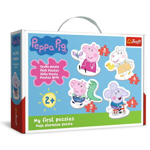 ypsbO Ă Trefl Lovely Peppa Pig 4in1 Jigsaw Puzzle Baby Classic DIY Puzzle, Creative Fun, Classic Jigsaw for Adults and Children from 2 Years Old ysAiz