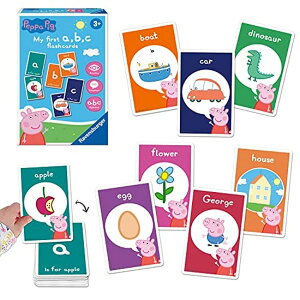 �y�p�s�b�O ����Ă� Ravensburger Peppa Pig My First Flash Card Game Kids Age 4 Years Up - Ideal Early Learning, Object Recognition, Alphabet, Reading and Spelling �y���s�A���i�z
