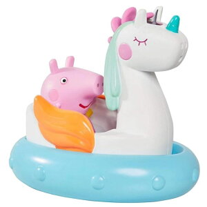 ypsbO Ă Toomies Tomy Peppa Pig Peppa's Unicorn Bath Float, Baby Bath Toys, Kids Bath Toys for Water Play, Fun Bath Accessories for Babies & Toddlers, Suitable for 18 Months, 2, 3 & 4 Year Olds, White ysAiz